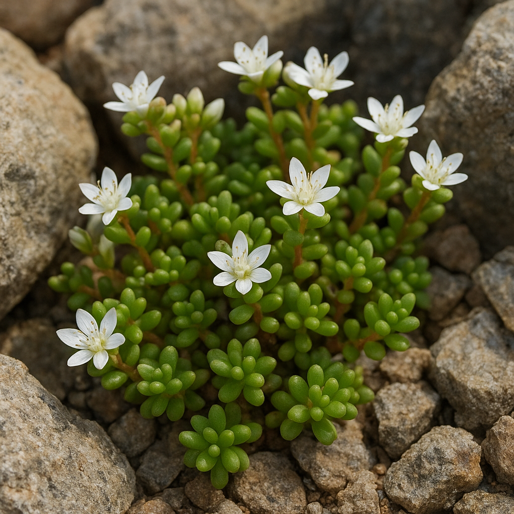 Rozchodnik biały – Sedum album – roślina skalna