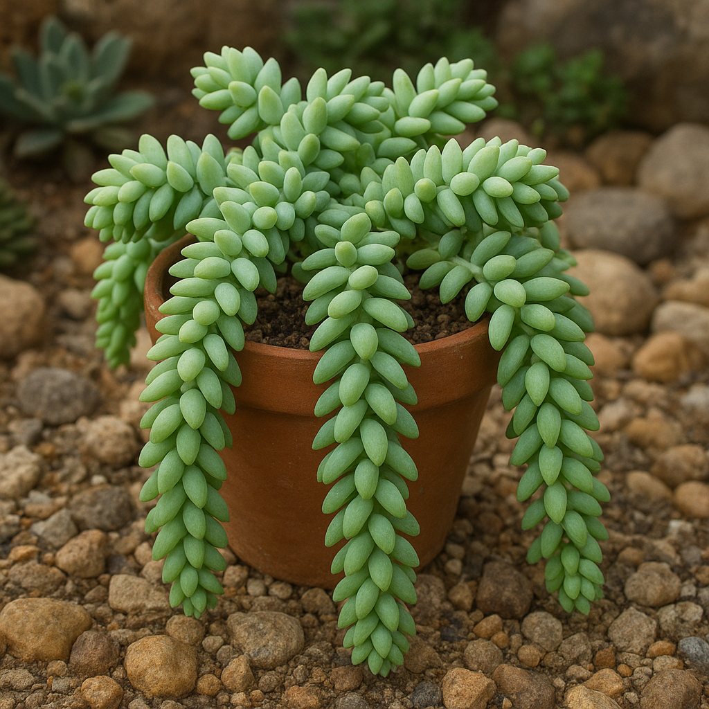 Rozchodnik Morgana – Sedum morganianum – roślina skalna