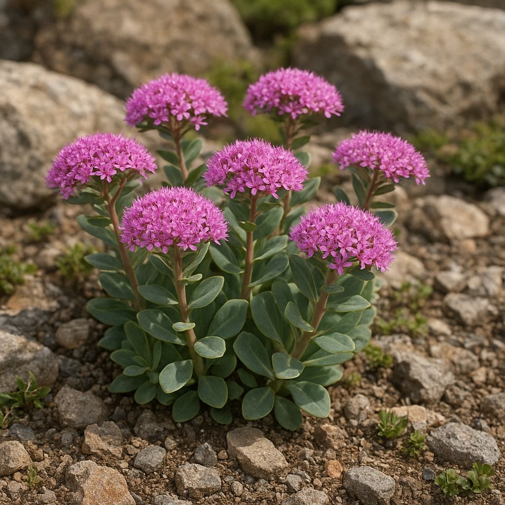 Rozchodnik wielki – Hylotelephium telephium – roślina skalna