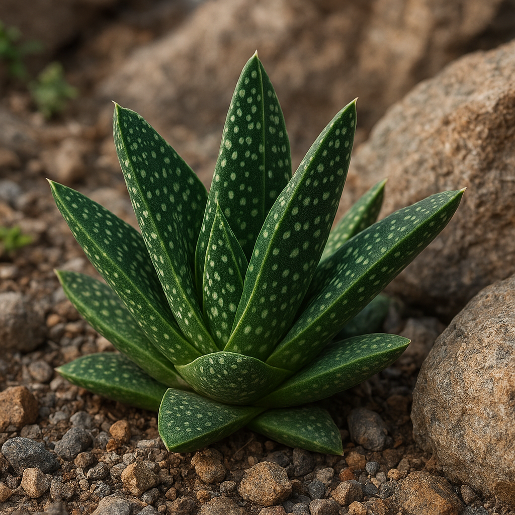 Gasteria brodawkowata – Gasteria verrucosa – roślina skalna