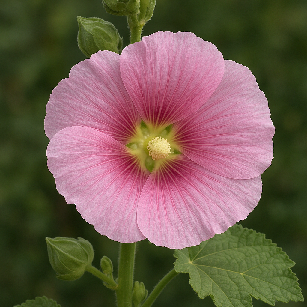 Kwiat Malwa – Alcea rosea