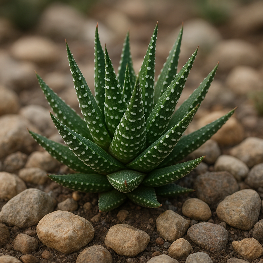 Haworsja prążkowana – Haworthia attenuata – roślina skalna