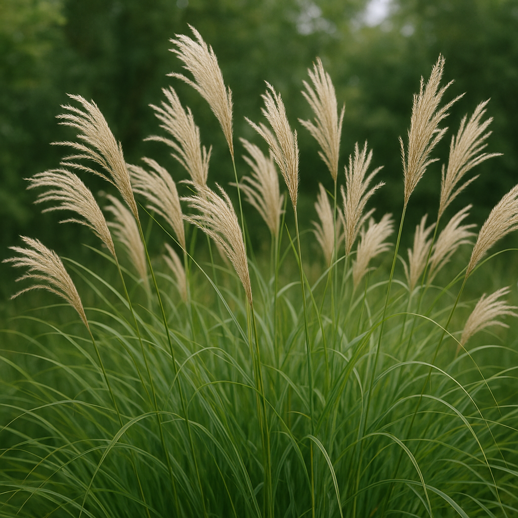 Miskant cukrowy – Miscanthus sacchariflorus – trawa ozdobna