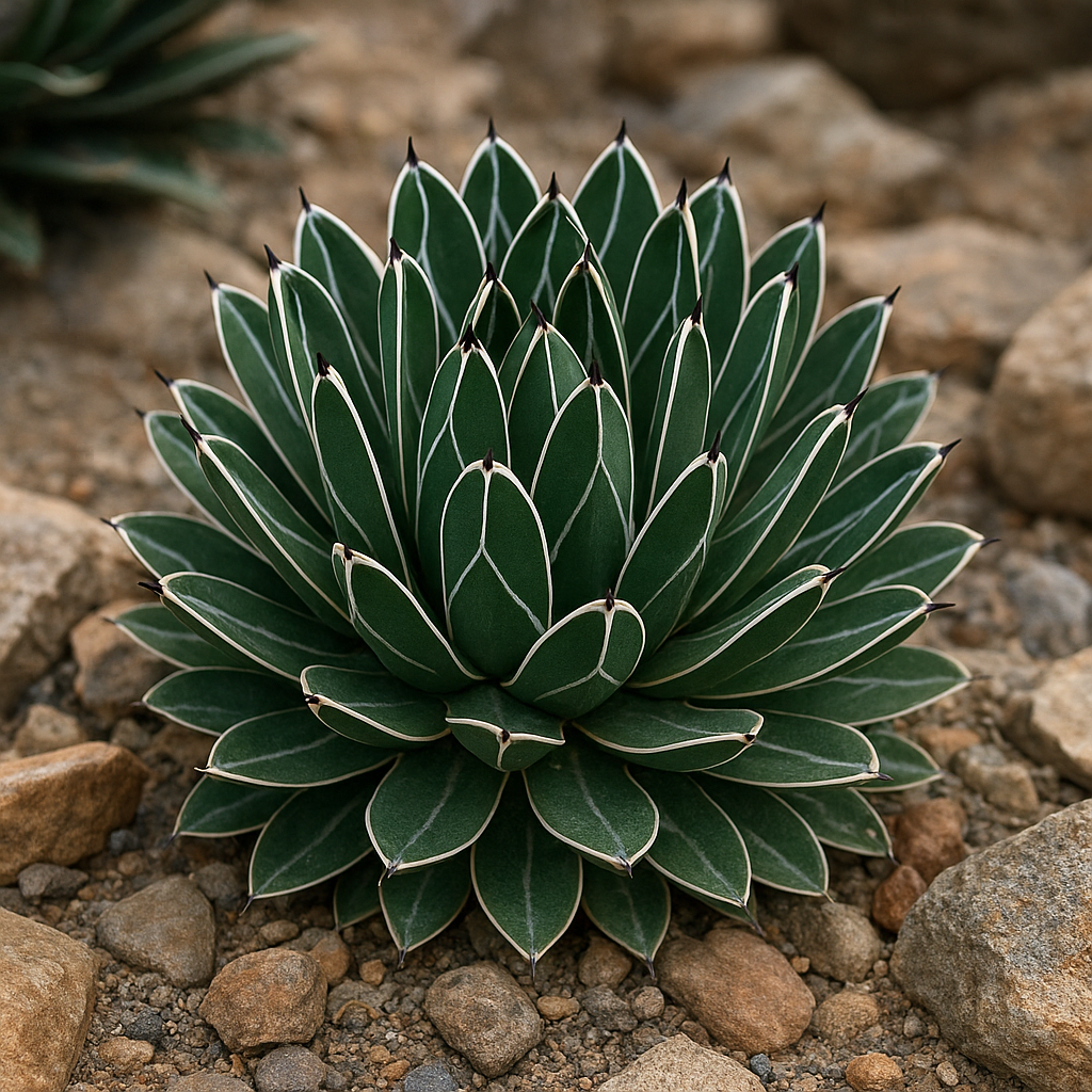 Agawa królowej Wiktorii – Agave victoriae-reginae – roślina skalna