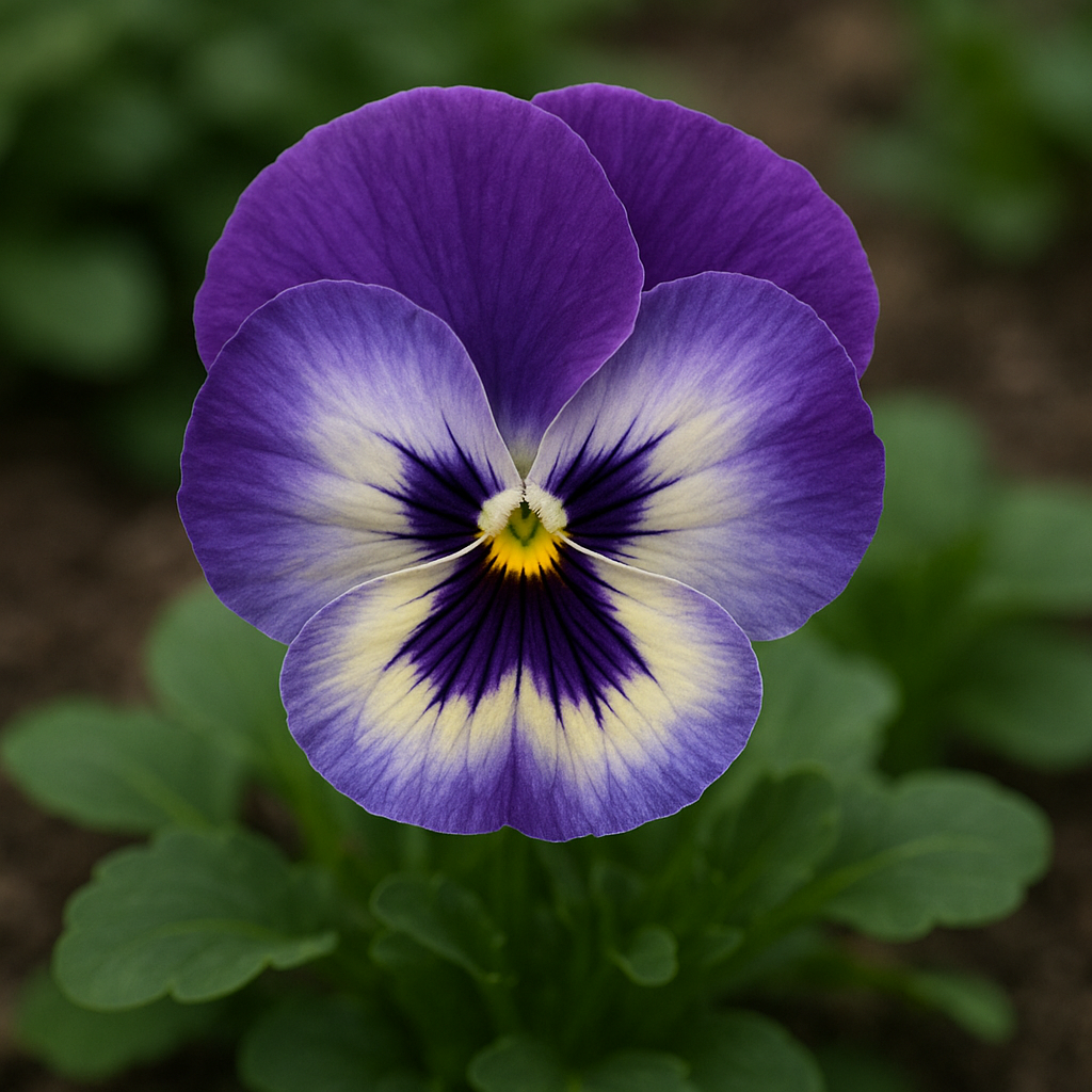 Kwiat Bratek (fiołek ogrodowy) – Viola × wittrockiana