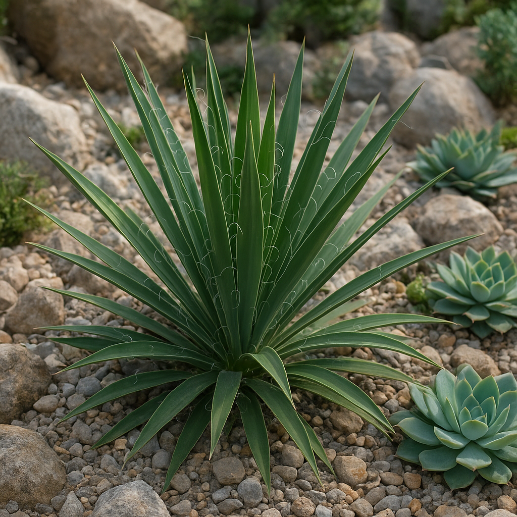 Juka ogrodowa – Yucca filamentosa – roślina skalna