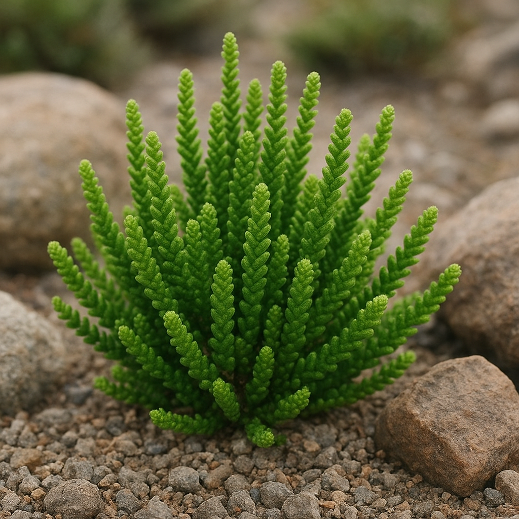 Grubosz pospolity – Crassula muscosa – roślina skalna