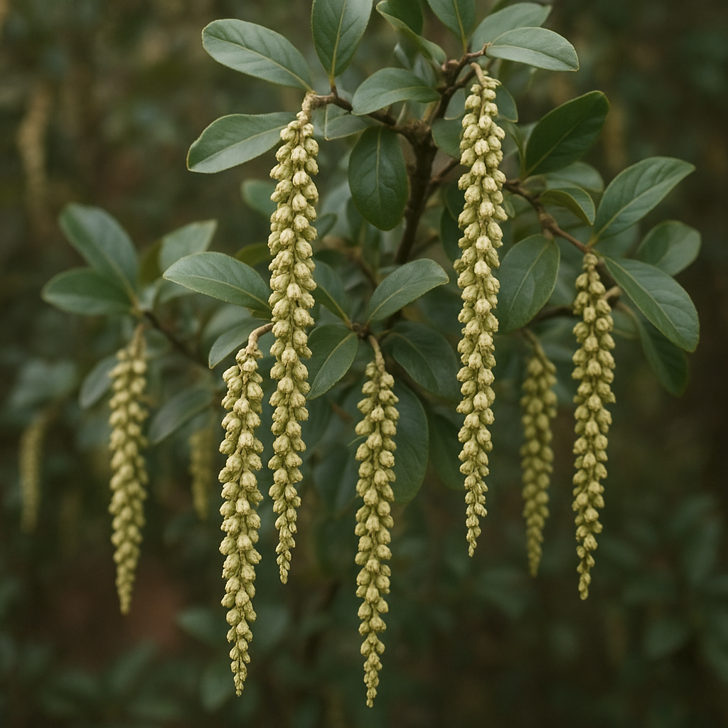 Krzew Garrya – Garrya elliptica