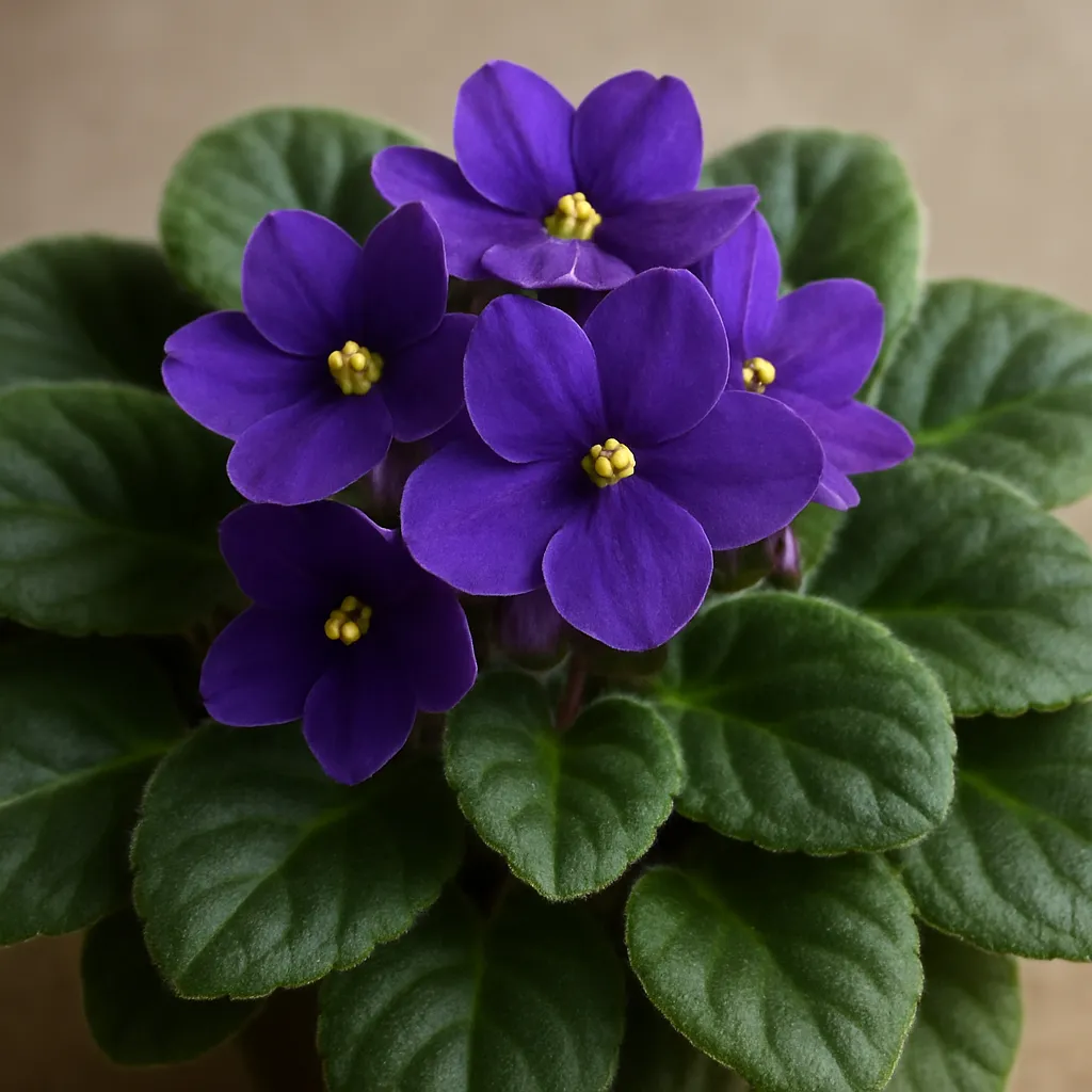 Kwiat Saintpaulia (fiołek afrykański) – Saintpaulia ionantha