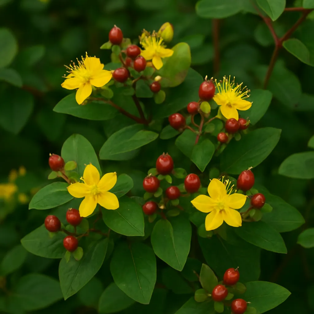 Krzew Hypericum androsaemum – Hypericum androsaemum