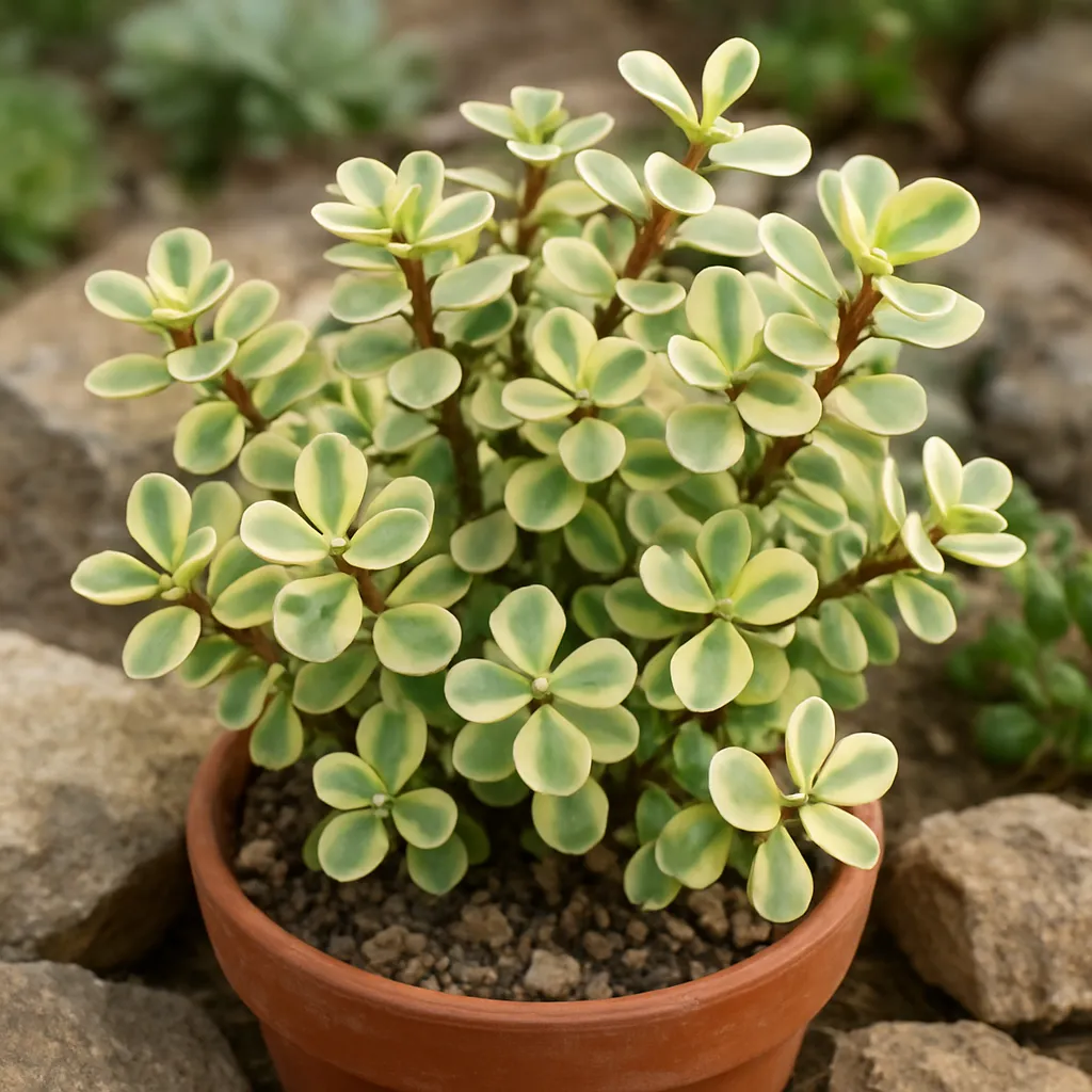 Portulacaria afra ‘Variegata’ – roślina skalna