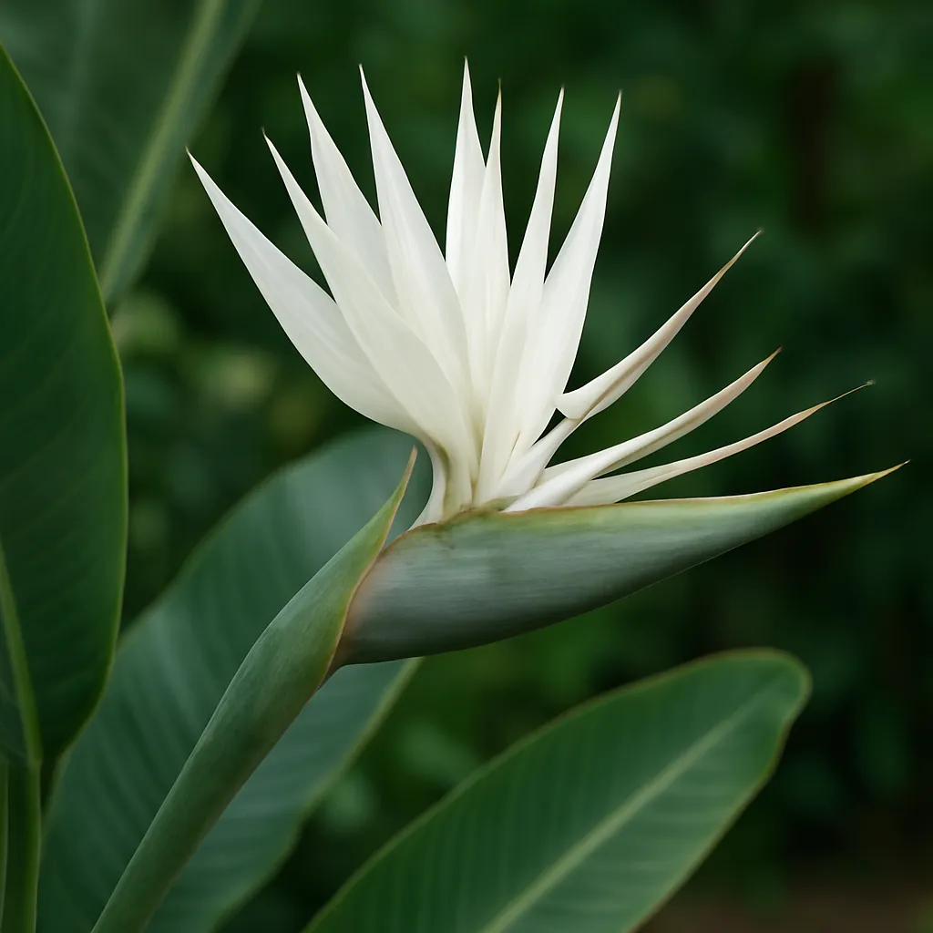 Kwiat Strelitzia alba