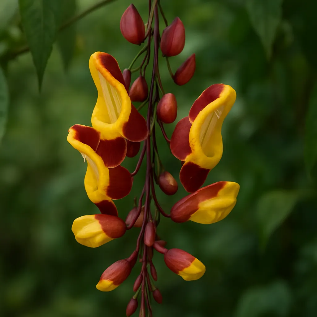 Kwiat Thunbergia mysorensis – Thunbergia mysorensis