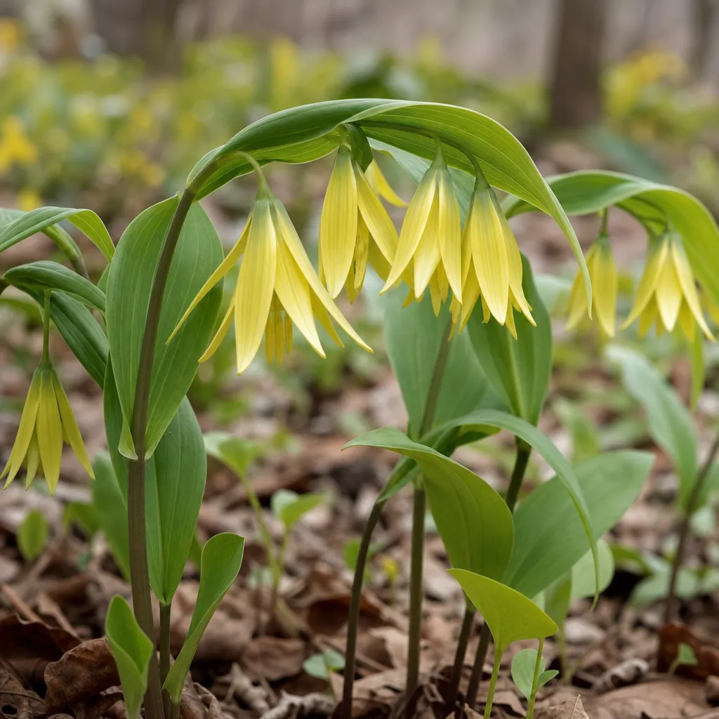 Kwiat Uvularia – Uvularia grandiflora