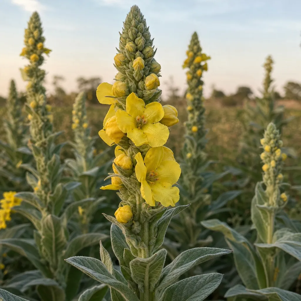 Kwiat Verbascum (dziewanna) – Verbascum thapsus