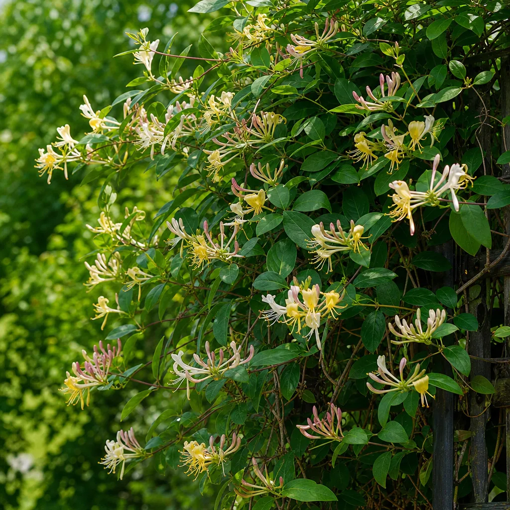 Wiciokrzew Tellmanna – Lonicera × tellmanniana