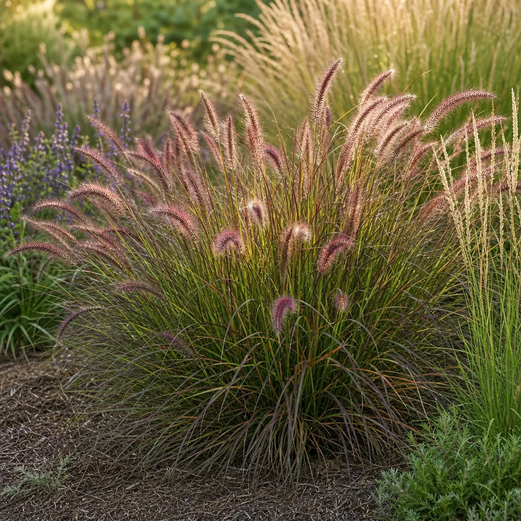 Rozplenica japońska ‘Red Head’ – Pennisetum alopecuroides ‘Red Head’ – trawa ozdobna