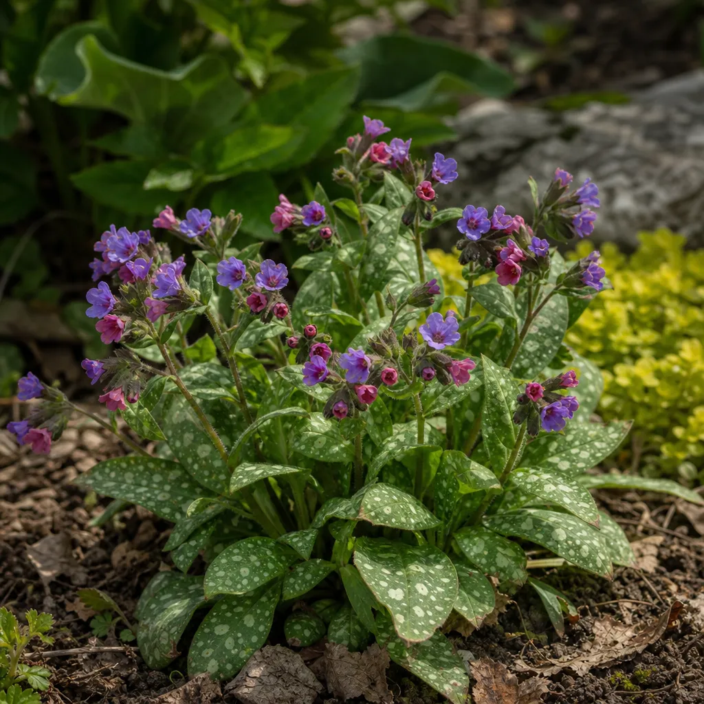 Miodunka pstra - Pulmonaria saccharata