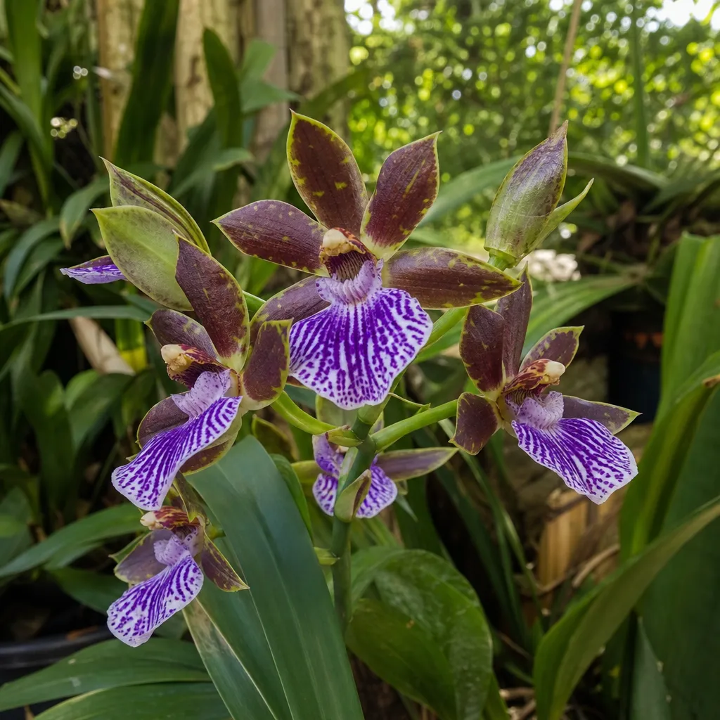 Kwiat Zygopetalum – Zygopetalum mackayi